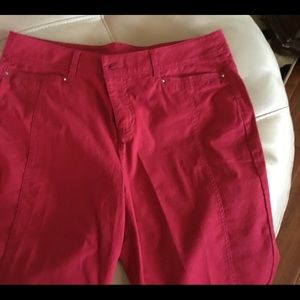 Crop Pant Red